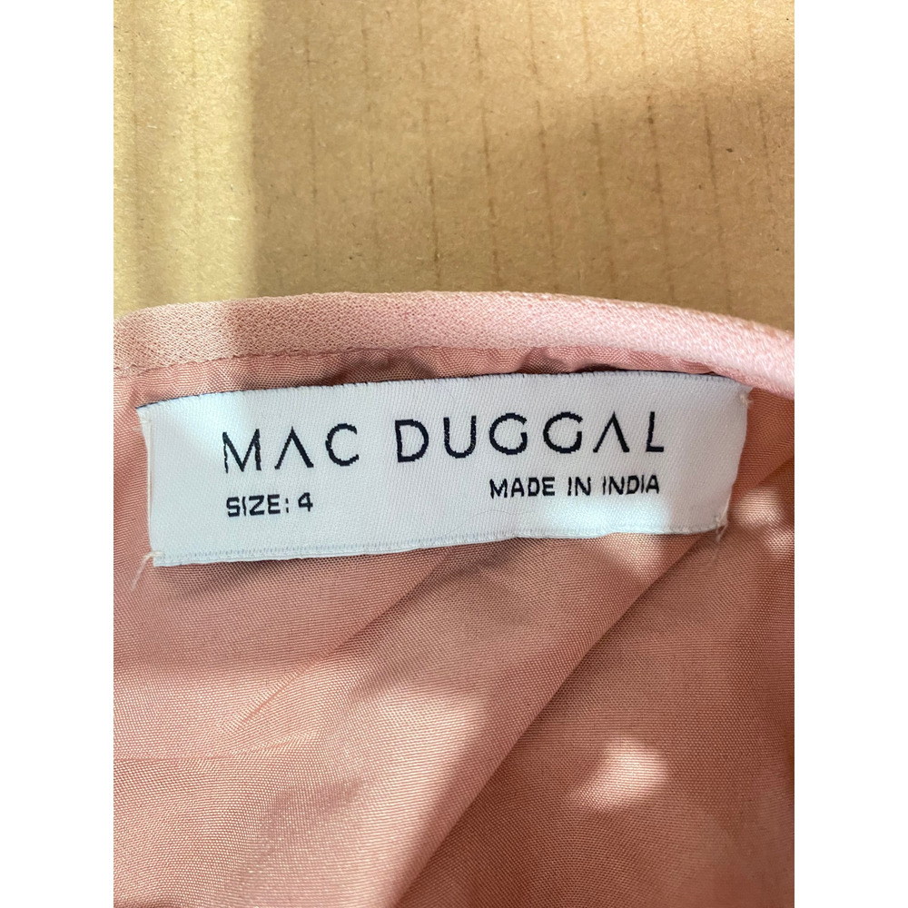 MAC DUGGAL Dress 4 Pink Sequin Beaded Wedding Guest Mother of the Bride Cocktail - Picture 6 of 16